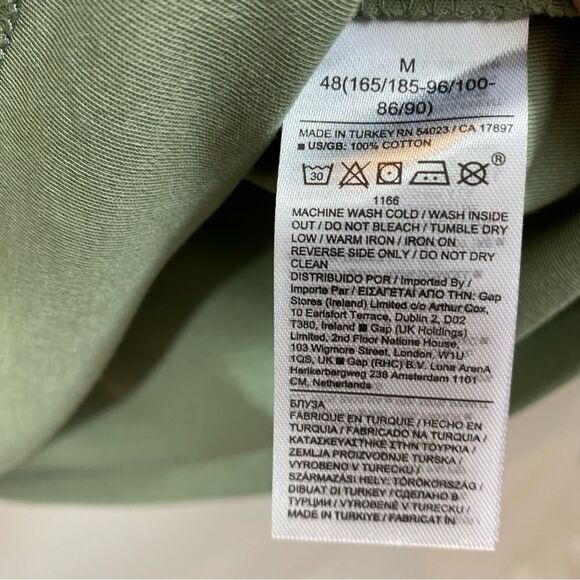 New With Tags‎ Banana Republic Sage Green Ballon Sleeve Blouse Medium - Picture 9 of 11